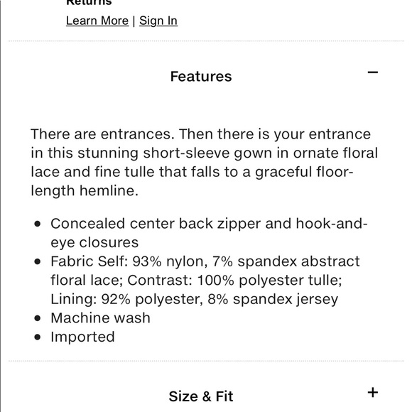BCBG Black Lace Gown - Picture 4 of 5
